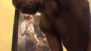 Kelly has interracial anal sex to get her creampie