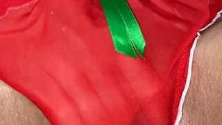 Masturbating in My Christmas Panties