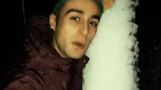 Santas helper gives you gift - from soft cock to cum outdoor close up jerking