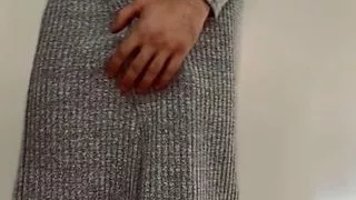 Teen boy teasing half naked just for fun