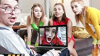 DYKE4K. Late to Three Hotties Party