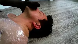 foot smelling handjob