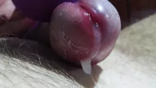 cock juices and vibrator orgasm