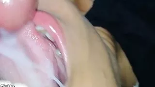 Perfect dick massage after mouth cumshot - supiri pai massage eka