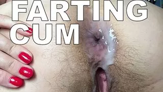 Big ass milf loud pussy farting in doggy style after anal sex