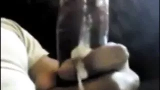 Man cums hard on himself as girlfriend didn't turn up at party