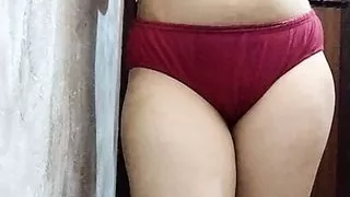 Newly Tamil married wife clean her body hot indian desi