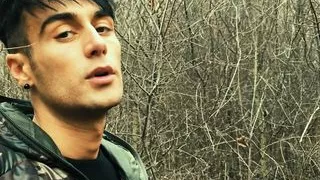 Middle eastern boy is jerking off and cumshot is making nice dropping of cum sound