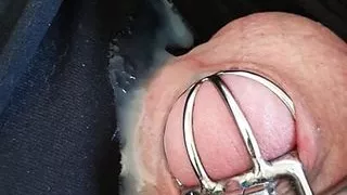 Amateursex, BH, Crossdresser, Sperma, Abspritzen, Kleid