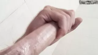 Jerking Off This Big Fat Cock