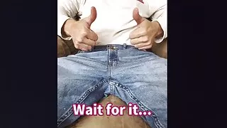 Solo Male shows his big cock to you