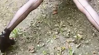 Mini skirt at the Castle