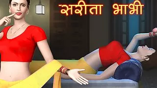 Sarita Bhabhi Aur Devar enjoying hardcore (with Hindi Audio)