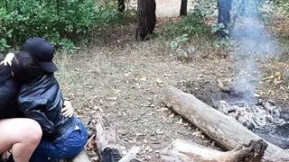 Our first sex in a public place - Lesbian-illusion