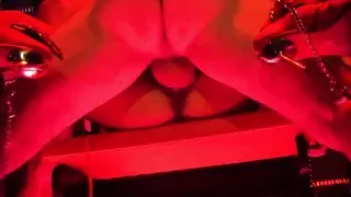 Submissive Chained Cum Slut Fucked And Double Penetrated By Two Demons - Dungeon Threesome