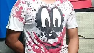 Alan Tokers tired of the gym masturbates in his room