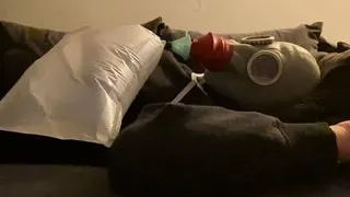 Bhdl - N.v.a. Mask No.2 - The Flow Minimizer - Alcohol Breathbag Breathing Filled With Vodka