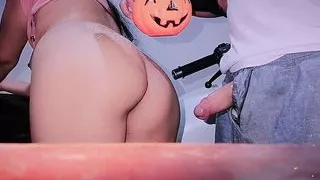 The Cuckold Husband Is Gone And This Loving Stepmom Will Teach Her Tender Stepson How To Celebrate Halloween