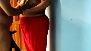 I was undressing aunty - I got hot & fucked her - Indian