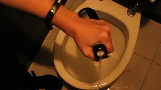 Pissing in her beer at a public bar, she drinks it - BdsmNaughtyGirl