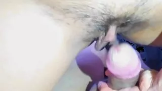 I put a mint in  delicious pussy, she helps her to masturbate