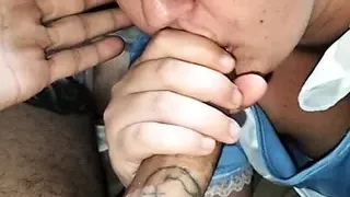 Alice is in wonderland with a mouthful of cock