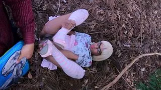 Sneaking Into The Forest To Meet My Stepdaughter Sheisnovember To Secretly Fuck Her Missionary In The Grass While In The