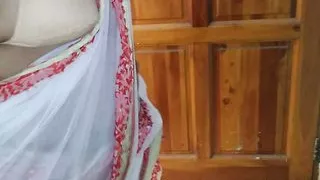 Indonesian Maid in saree hot video