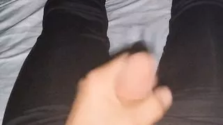 Cum in leggings and nike socks