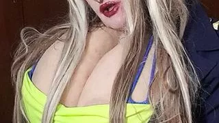 Sexy Susi as a stewaress with cup k tits