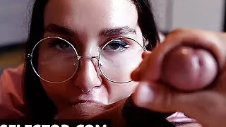 POV - Tasty teen schoolgirl Kleo seduces you for horny POV fucking