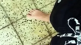 I am pig - Tattooed twink pisses in swimsuit