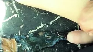 Twink piss on the stairs near the open air pool