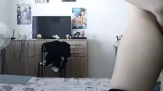 Girl Masturbate In Black Thigh Highs