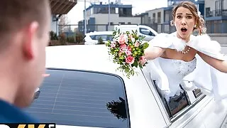 BRIDE4K. The Wedding Limo Chase
