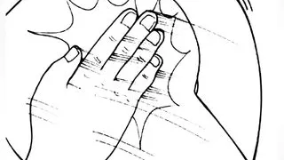 I spank her until her pussy gets wet from how excited she is - comic