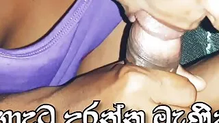 Srilankan Girl Blowjob & Handjob Step Son