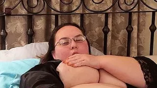 I make Daddy watch as I pleasure myself with my fingers and toy.