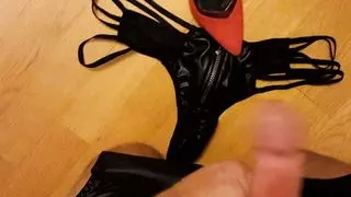 Cum on Wifes Heels and Panty