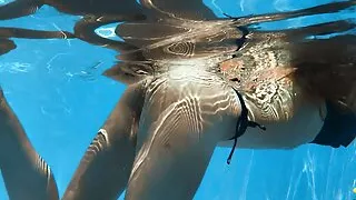 Hottest petite tightest babe Bonnie Dolce underwater