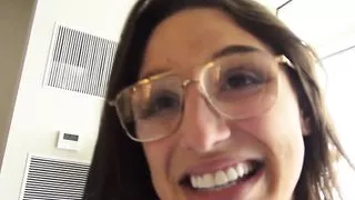 Doggyfucking brunette gets big cock in her anal hole