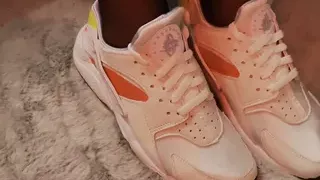 I love wearing Nylon Stocking in my Nike Sneaker Shoes