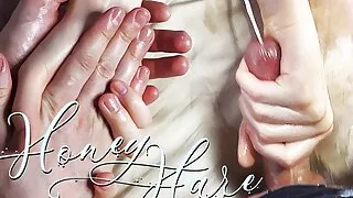 Stepdaughter Hand Massage Turns Into A Handjob. Honey Haze