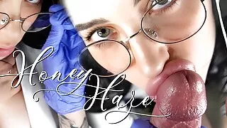Doctor Visit Turns Into A Blowjob.honey Haze