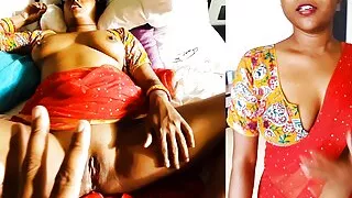 Bahuko Sasurka Buddha Lund Bahot Pasand Hain - Indian Wife in Red Saree Sex in Hindi