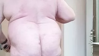 Pissing close up and heavy belting