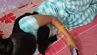 Hot 20 yers old Indian bhabhi was cheat her husband and first time painfull sex with dever clear Hindi audio language