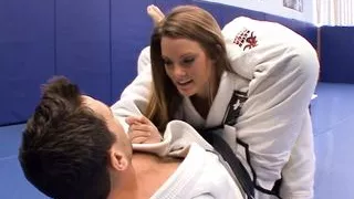 Naughty Megan her partner get injured and fucking Hardcore