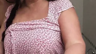 Picked-up bbw gets fucked in the restroom