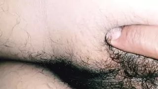 Teen boy showing big fat hairy ass and first time fucking big black dildo